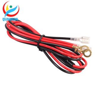 [qunjiajia.th] สายเคเบิลรถยนต์ 1 เมตร 3.3 ฟุต 18AWG 10A พร้อมฟิวส์