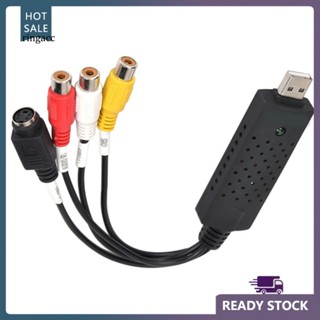 Rga อะแดปเตอร์การ์ดจับภาพ แปลง USB 20 Audio Video VHS เป็น DVD PC สําหรับ Win 10