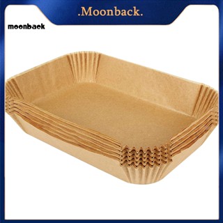 &lt;moonback&gt; แผ่นกระดาษรองทอดบาร์บีคิว ไม่เหนียวติด ทนความร้อน แบบใช้แล้วทิ้ง สําหรับหม้อทอดไร้น้ํามัน นินจา 100 ชิ้น