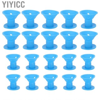 Yiyicc Silicone Hair Curlers Set  Hair Curler Roller 20pcs Natural Curling Prevent Hair Damaging for Home Use