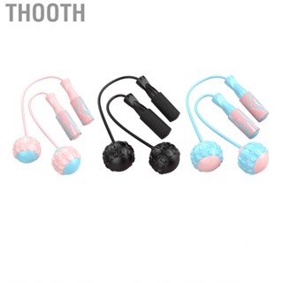 Thooth Weighted Jump Rope  Fat Burning Cordless Silent for Excercise