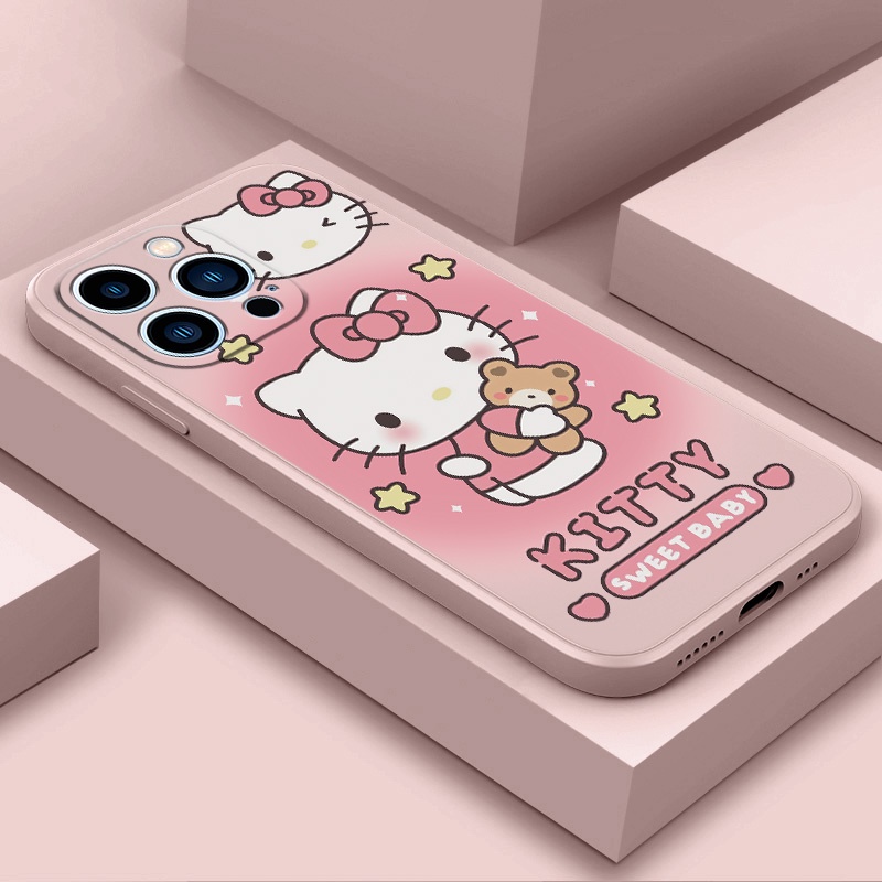 เคส Huawei Nova 2i Y7 2019 Y70 Y9 2018 7 SE 9 SE Nova 7 Nova 9 Y5P 8I MF037A โทรศัพท์มือถือ ซิลิโคนนิ่ม กันกระแทก ลายเฮลโลคิตตี้ สําหรับ