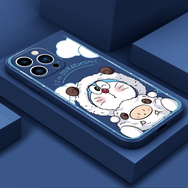 เคส Infinix Smart 8 Hot 11S NFC Hot 10 Play Hot 11 Play Hot 11 2022 Hot 20S 12i 10 10S Hot 10i 9 Play Smart 5 Pro MF030A เคสโทรศัพท์มือถือ ซิลิโคนนิ่ม กันกระแทก ลายการ์ตูนโดเรม่อน สําหรับ