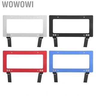 Wowowi Front License  Frame Weathreproof   Vibration  Attractive Normal Intakes Aluminium Alloy Easy Installation