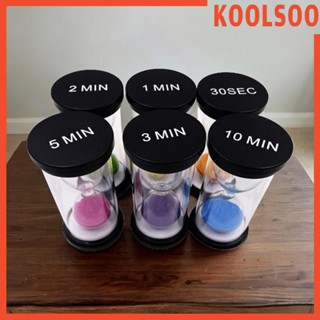 [Koolsoo] นาฬิกาทรายจับเวลา แฟชั่น สําหรับร้านอาหาร 6 ชิ้น