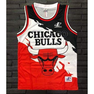 เสื้อกีฬาแขนสั้น ลายทีม Chicago Bulls/Lakers NBA