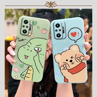 Skin-friendly feel cute Phone Case For Redmi Note10 Pro/Note10 Pro Max Skin feel silicone Back Cover Lens bump protection