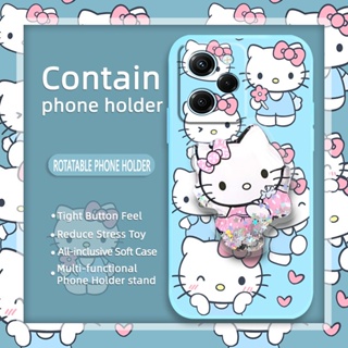 phone case Rotatable stand Phone Case For Redmi Note12 Pro Speed/Poco X5 Pro 5G Glitter cute Anti-fall ins The New Simplicity