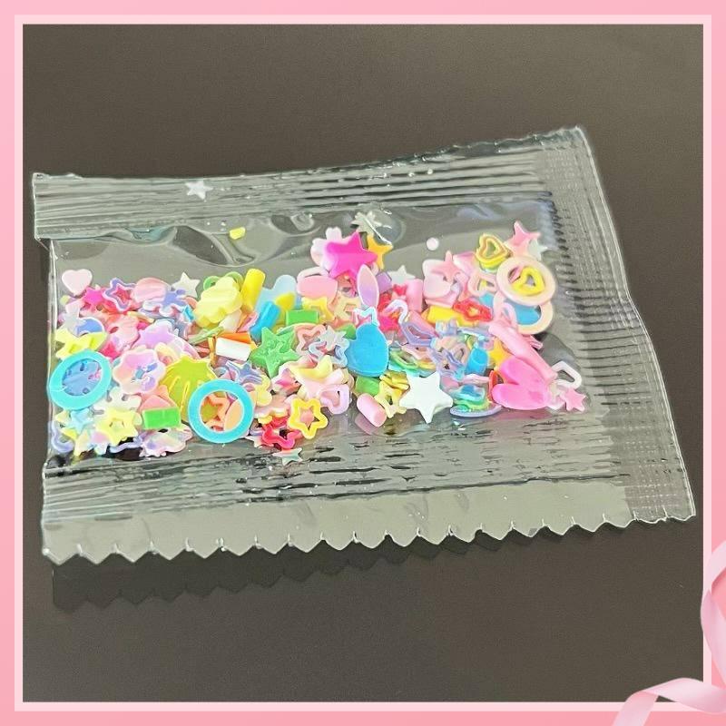 กระเป๋า Macaron สีลูกปัดลูกอมเม็ดผลไม้รักหัวใจนุ่มเครื่องปั้นดินเผา diy ครีมกาววัสดุ Guka กิ๊บเครื่องประดับ