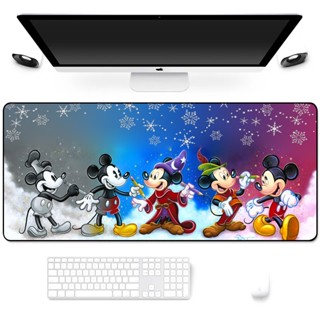 แผ่นรองเมาส์ คีย์บอร์ด แบบถัก พิมพ์ลาย Disney Mickey HD สําหรับคอมพิวเตอร์