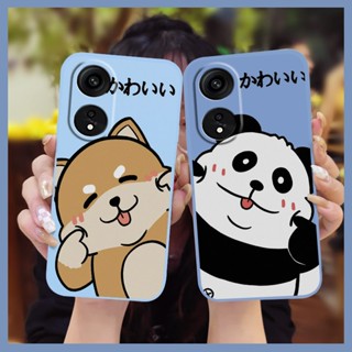 Solid color Back Cover Phone Case For OPPO A1 Pro 5G/Reno8T 5G Cartoon Anti-fall Liquid silicone shell Camera all inclusive