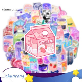 Chunrong สติกเกอร์ใส ลาย No Mark Left Beverage สําหรับตกแต่งสมุดภาพ กระเป๋าเดินทาง แล็ปท็อป 1 ชุด