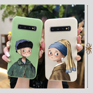 soft shell protective case Phone Case For Samsung Galaxy S10/SM-G973N Simplicity Anti-fall cat phone case