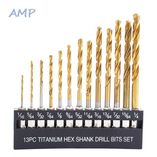 ⚡NEW 8⚡Drill Bit 13pcs Bearing Steel Coated Drilling For Wood For Wood Brand New