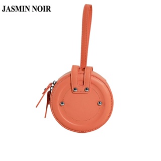 Jasmin NOIR Rivet กระเป๋าถือ กระเป๋าสะพายไหล่ หนัง PU ขนาดเล็ก สําหรับสตรี