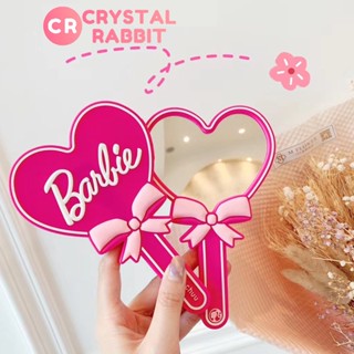 CRYSTAL RABBIT Barbie doll กระจกแต่งหน้าทรงบาร์บี้ / หวีบาร์บี้รูปหัวใจ / กิ๊บติดผมบาร์บี้