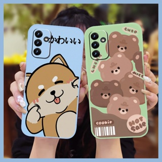 Solid color Simplicity Phone Case For Samsung Galaxy A82 5G/Quantum2/SM-A826S Cartoon Liquid silicone shell