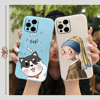 Solid color Simplicity Phone Case For OPPO Find X3/X3 Pro cat soft shell protective case Skin feel silicone phone case