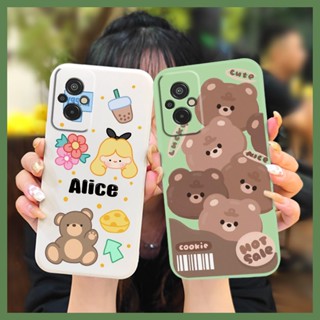 Lens package Solid color Phone Case For Redmi11 Prime 4G Skin feel silicone Lens bump protection Cartoon Skin-friendly feel