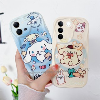 Phone Case VIVO V27e V27 V25e V25 V23e V23 V21e 4G 5G เคสโทรศัพท์มือถือแบบนิ่ม TPU กันกระแทก ลายการ์ตูน Pudding Dog น่ารัก สําหรับ