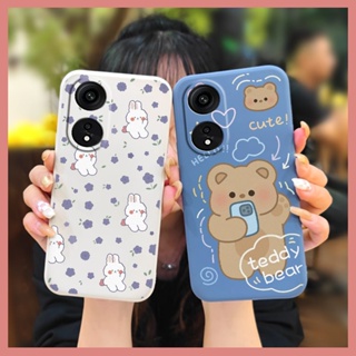 cute Liquid silicone shell Phone Case For OPPO A1 Pro 5G/Reno8T 5G phone case protective case Back Cover Solid color