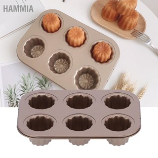 HAMMIA 6-Cavity แม่พิมพ์เค้ก Donut Pastry Mould Non Stick Baking Pan สำหรับ Home Party Gathering