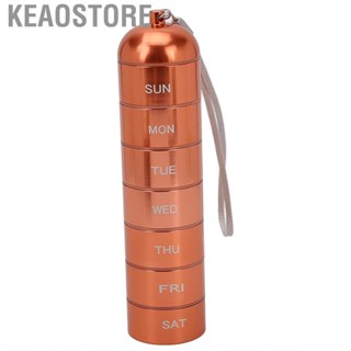 Keaostore Metal Travel  Organizer Orange  Box with Hanging Rope for Daily Use Caregiver