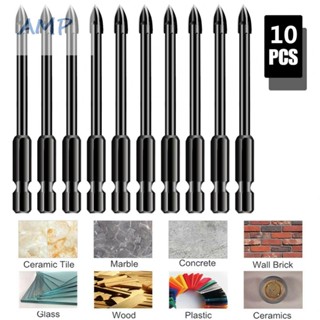 ⚡NEW 8⚡10pcs Alloy Carbide Ceramic Tile Glass Drill Bit Carbide Cross Spear Head