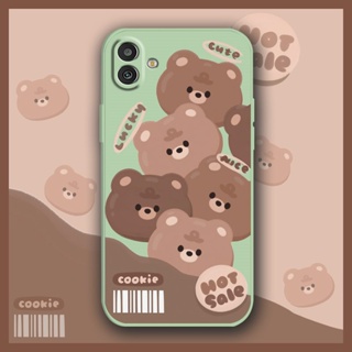 Lens bump protection Liquid silicone shell Phone Case For Samsung Galaxy M13 5G/SM-M136B cute Simplicity Cartoon