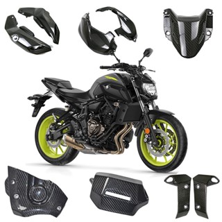 แผ่นคาร์บอนไฟเบอร์ 3K สําหรับรถจักรยานยนต์ yamaha yamaha MT07 FZ07 18+