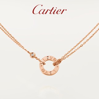 [พร้อมกล่องบรรจุภัณฑ์] พร้อมส่ง Cartier Cartier LOVE Series สร้อยคอเพชร สีโรสโกลด์ สีขาว สีทอง