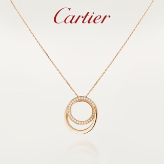 [พร้อมกล่องบรรจุภัณฑ์] พร้อมส่ง Cartier Cartier Etincelle Series สร้อยคอเพชร สีโรสโกลด์ สีขาว สีทอง