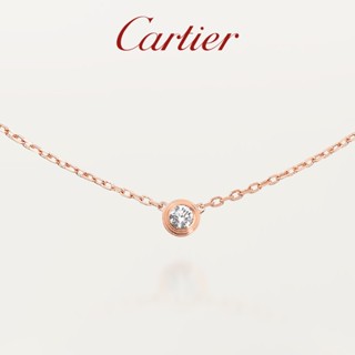 [พร้อมกล่องบรรจุภัณฑ์] พร้อมส่ง Cartier Cartier Cartier dAmour Series สร้อยคอทองคําขาว สีโรสโกลด์