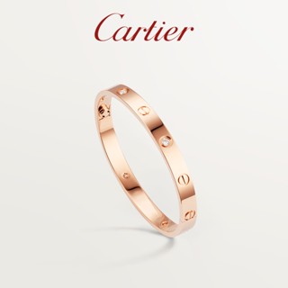 [พร้อมกล่องบรรจุภัณฑ์] พร้อมส่ง Cartier Cartier LOVE Rose Gold White Gold Diamond Classic Bracelet