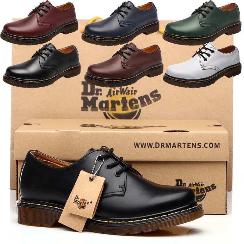 Dr.martens รองเท้าบูทมาร์ติน รองเท้าหนังวัว ข้อสั้น แฟชั่นคู่รัก XZKX