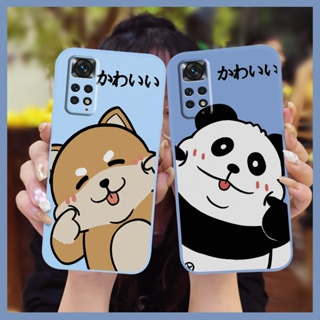 Solid color Liquid silicone shell Phone Case For Redmi Note11 4G Global/Note11S 4G Lens bump protection Simplicity Cartoon