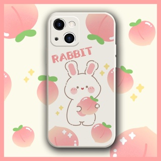 Cartoon Simplicity Phone Case For iphone14 phone case Skin feel silicone Back Cover Lens package Liquid silicone shell