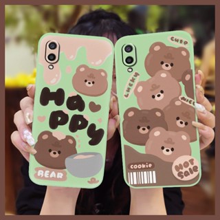 Anti-fall Solid color Phone Case For Samsung Galaxy A02/M02/SM-A022F/A022M Cartoon soft shell Camera all inclusive