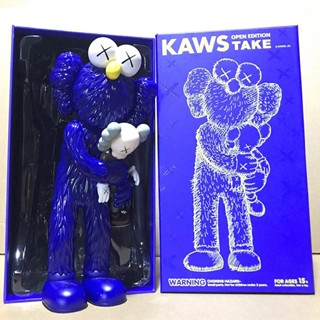 sz-sujiao-kaws doll ornaments take hand in hand with original material vinyl toys hand-made doll statue