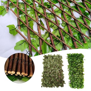 #ROYALLADY#Artificial รั้วตาข่าย สีเขียว สําหรับตกแต่งระเบียง รั้ว