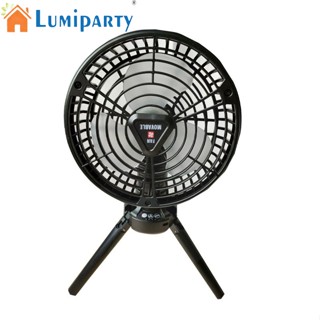 Lumiparty พัดลมขาตั้งกล้อง หมุนได้ 270 องศา 2350 Rpm/min หรี่แสงได้ 3 ระดับ พร้อมไฟ Led สําหรับตั้งแคมป์กลางแจ้ง