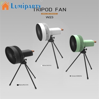 Lumiparty Dc5v 4w พัดลมไฟฟ้า แบบพกพา 3 ระดับ ความเร็ว ปรับได้ เสียงรบกวนต่ํา ชาร์จ Usb พัดลมตั้งแคมป์