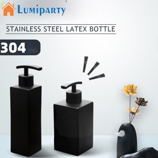 Lumiparty ขวดจ่ายสบู่เหลว เจลอาบน้ํา โลชั่น แชมพู สเตนเลส 304 เติมได้ สําหรับห้องน้ํา