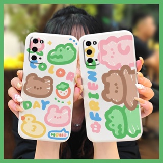 Cartoon Skin-friendly feel Phone Case For Samsung Galaxy S20/SM-G980F Liquid silicone shell Skin feel silicone Simplicity