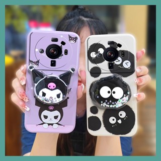 Simplicity protective case Phone Case For Xiaomi 12S Ultra quicksand Skin-friendly feel Cartoon Anti-fall ins Rotatable stand