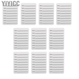 Yiyicc Eyelash Extension  Tray White Removable Bandage 8‑15mm Rounded Edges for Shop