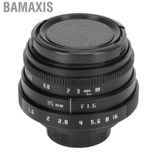 Bamaxis Manual Focus Lens Bright Image C Mount Multi Layer Coating 35mm F1.6 for Mirrorless