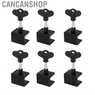 Cancanshop Windows Limit Locks Wide Application Easy Installation Stainless Steel Screw Firm Fixing Aluminum Alloy Frame 6 Sets Movable