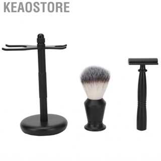 Keaostore Double Edge Safety Clipper  Holder Base Reusable Manual Trimmer Kit Alloy for Home Male