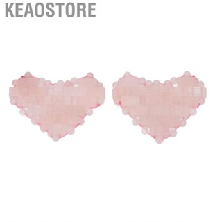 Keaostore Stone Eye Pad  Stress Reduce Facial Edema Comfortable Fit Jadestone  Pink for  Women